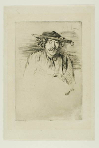 Whistler mit Hut von James Abbott McNeill Whistler