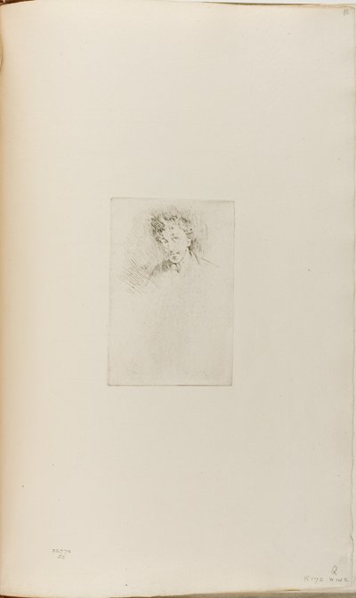Whistler mit der weißen Locke von James Abbott McNeill Whistler