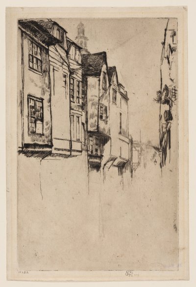 Wych Street, London von James Abbott McNeill Whistler