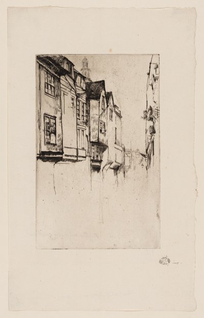 Wych Street, London von James Abbott McNeill Whistler