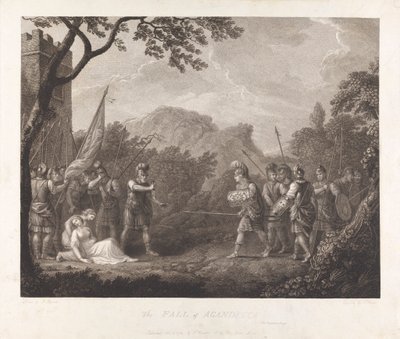 Der Fall von Aganecca, 1783 von James Parker