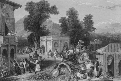 Tod von Bischof Heber, 1846 von James Sands