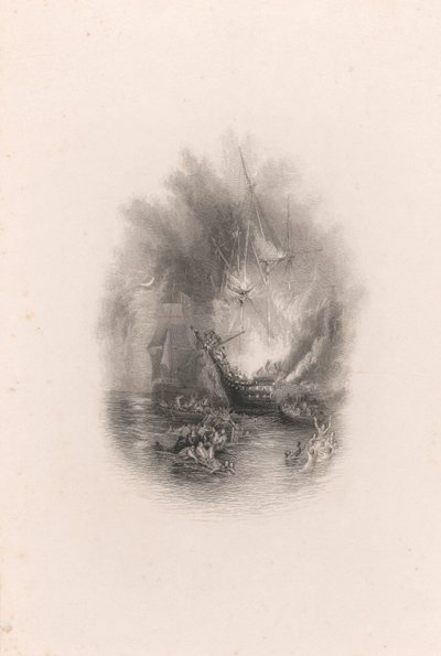 Feuer auf See (Vignette) von James T. Willmore