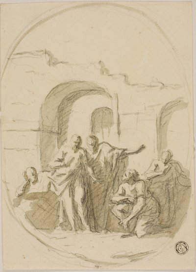 Sankt Paulus und Barnabas in Lystra von James Thornhill