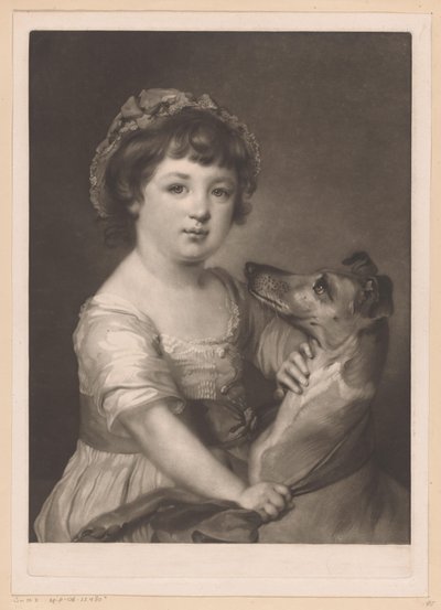 Porträt von Frances Lascelles von James Watson (prentmaker)
