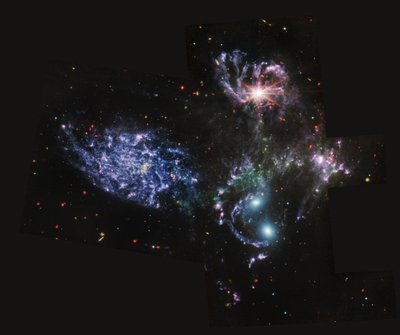 Stephans Quintett (MIRI-Bild) von James Webb Space Telescope (NASA)