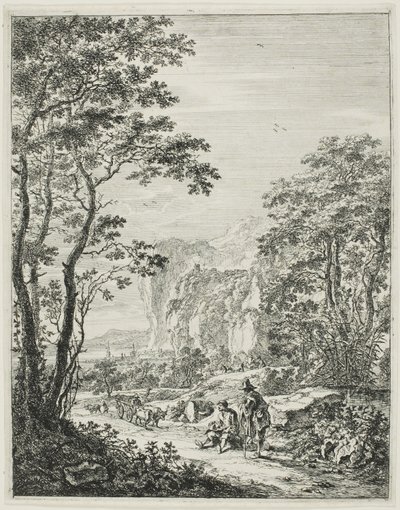 Der Ochsenkarren, aus Aufrechte italienische Landschaften von Jan Both