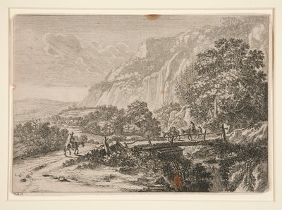 Holzbrücke. Sulmona in der Nähe von Tivoli. von Jan Both