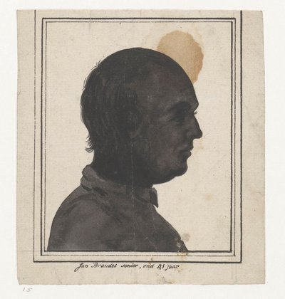 Scherenschnittporträt von Jan Brandes von Jan Brandes