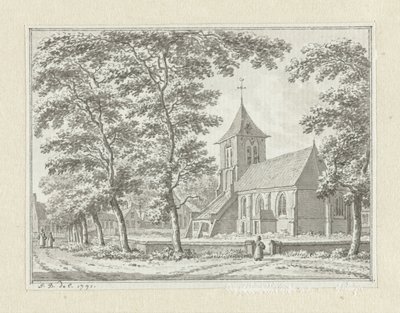 Die Kirche von Biggekerke von Jan Bulthuis