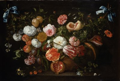 Ein Blumenkranz von Jan Davidsz de Heem