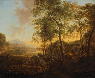 Bewaldeter Hang mit Aussicht, ca. 1645 von Jan Dirksz Both