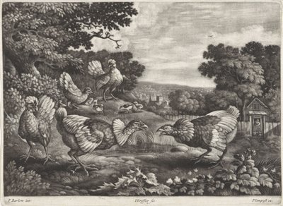 Kämpfende Hühner von Jan Griffier (I)