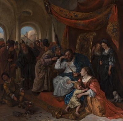 Moses und die Krone des Pharao, ca. 1670 von Jan Havicksz. Steen