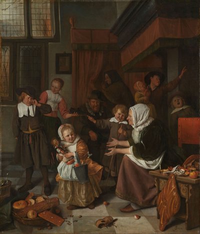 Das Fest des heiligen Nikolaus von Jan Havicksz. Steen