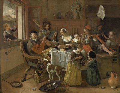 Die fröhliche Familie von Jan Havicksz. Steen