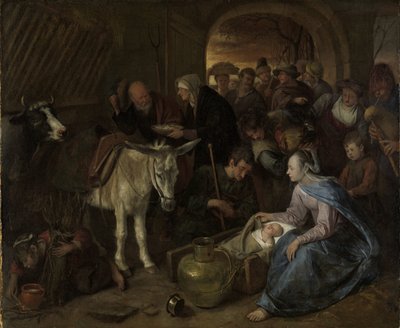 Die Anbetung der Hirten von Jan Havicksz. Steen