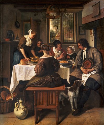 Gnade vor dem Essen von Jan Havickszoon Steen