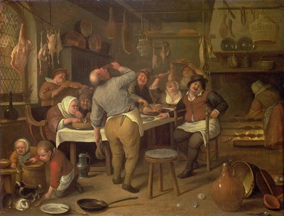 Die fette Küche von Jan Havickszoon Steen