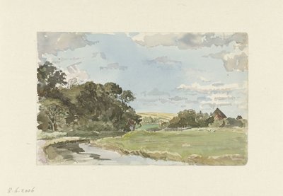 Landschaft auf Texel von Jan Hoynck van Papendrecht