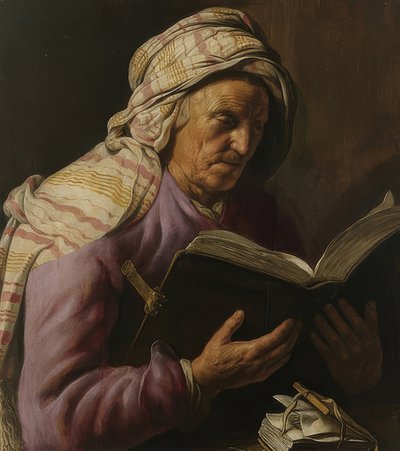 Lesende alte Frau von Jan Lievens