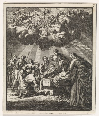 Anbetung der Hirten von Jan Luyken