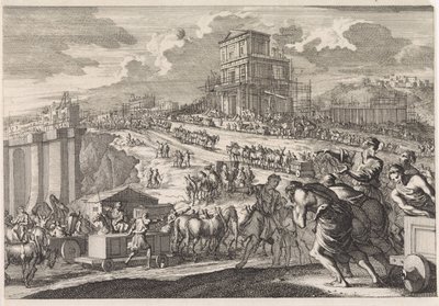 Bau des Tempels von Salomo von Jan Luyken