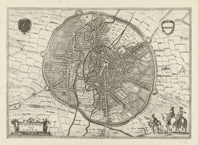 Plan von Leuven, 1581 von Jan Luyken