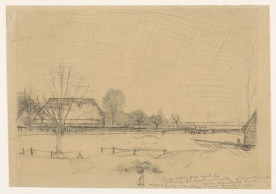 Winterlandschaft in Eerbeek von Jan Mankes