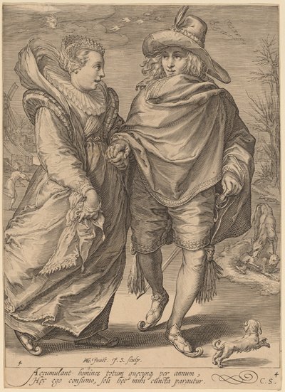Winter von Jan Pietersz Saenredam after Hendrik Goltzius