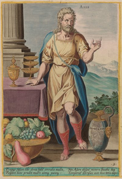 Aser von Jan Sadeler I after Crispen van den Broecke