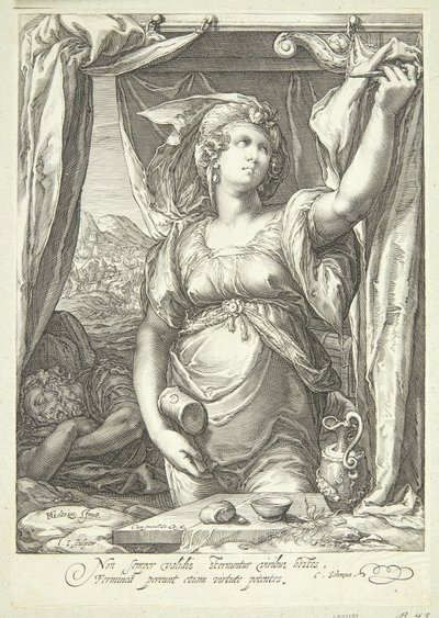 Jael und Sisera von Jan Saenredam