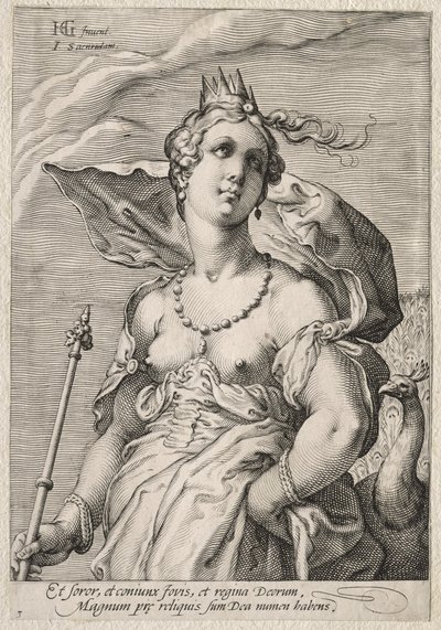 Juno, um 1595 von Jan Saenredam