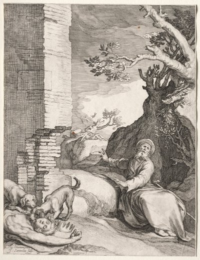 Die Vorhersage von Ahija von Jan Saenredam