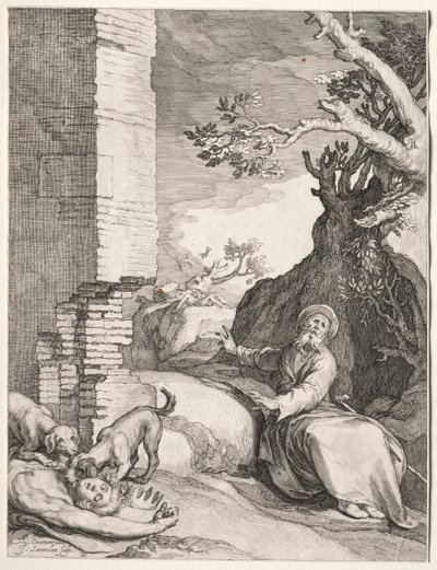 Die Vorhersage von Ahija, 1604 von Jan Saenredam