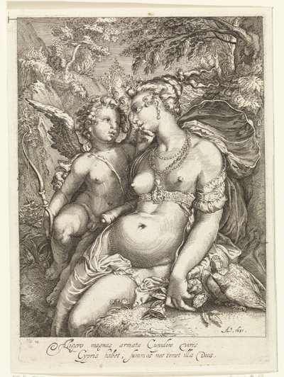 Venus und Amor von Jan Saenredam