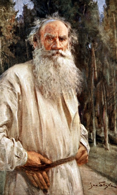 Leo Tolstoi, ca. 1905 (Druck) von Jan Styka