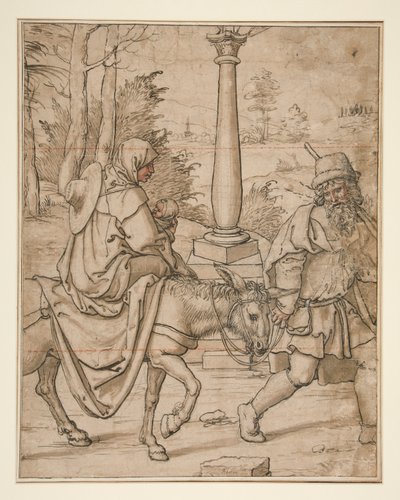 Flucht nach Ägypten von Jan Swart Van Groningen