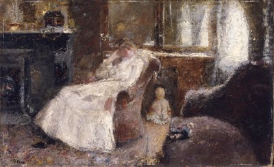 Frau in Weiß von Jan Toorop