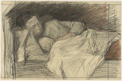 Mutter im Bett mit Kind von Jan Veth