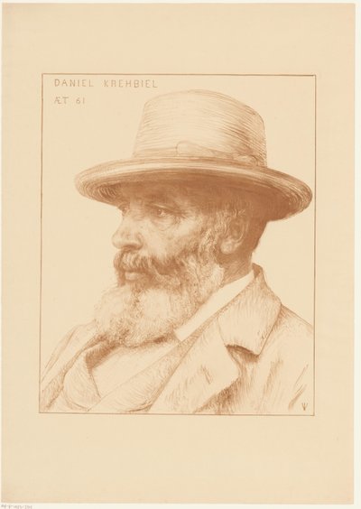 Porträt von Daniel Krehbiel von Jan Veth