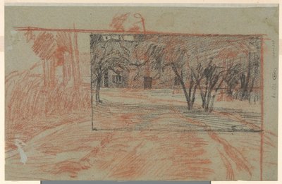 Zwei Landschaftsstudien, durcheinander von Jan Veth