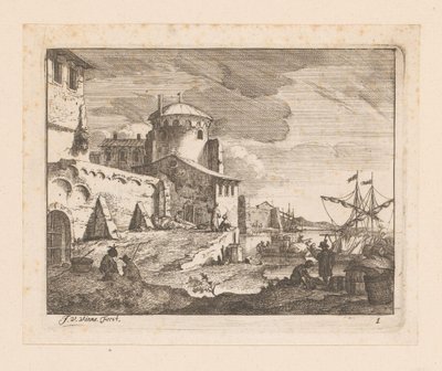 Italienischer Hafen von Jan Vincentsz. van der Vinne