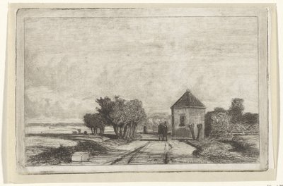Ansicht der Schenkweg mit der Kuppel von Jan Weissenbruch