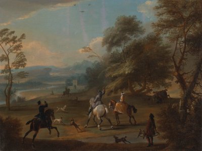 Eine Falkenjagd von Jan Wyck