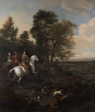 Hasenjagd, ca. 1690 von Jan Wyck