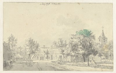 Ansicht des Dorfes Odijk von Jan de Beijer