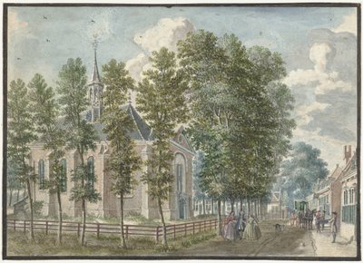 Ansicht der Kirche von Bloemendaal von Jan de Beijer