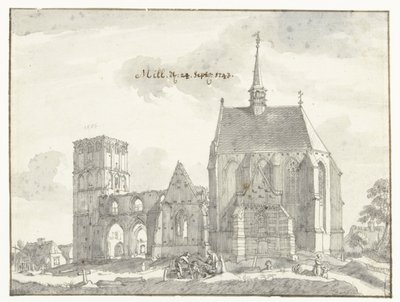Ruine der Kirche in Mill von Jan de Beijer