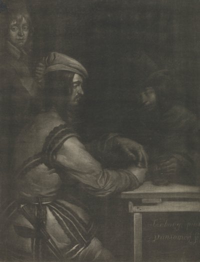 Szene in einem Gasthaus von Jan van Somer